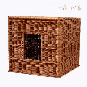 1-14 GalaDis Katzenklo Abdeckung aus Korbweide: Verkleidung für das